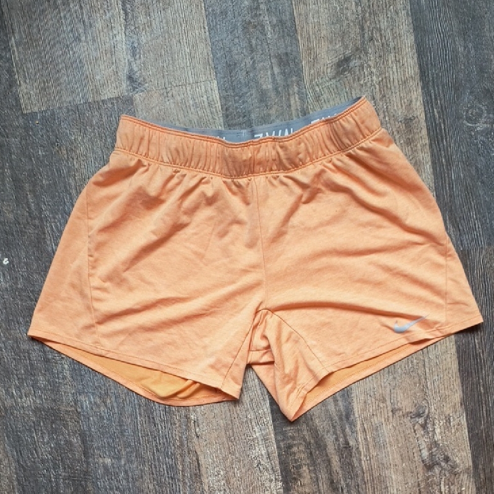 Nike Women's Vibrant Orange Athletic Shorts
